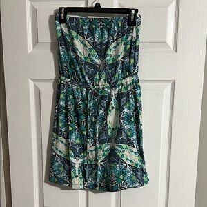 Mossimo Supply Co. Blue and Green Mini Dress